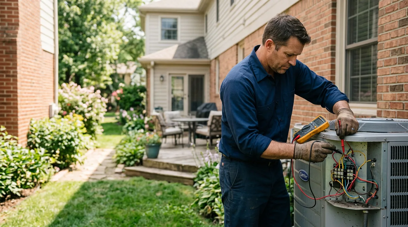 HVAC technician working near Custer, WA